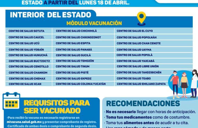 El Gobierno del Estado implementará una jornada extra de vacunación