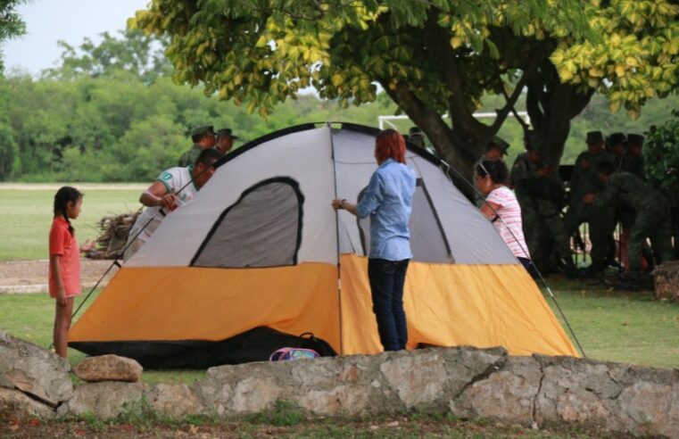 Camping del Ejército  en sus instalaciones de las 42 Sur, en Mérida