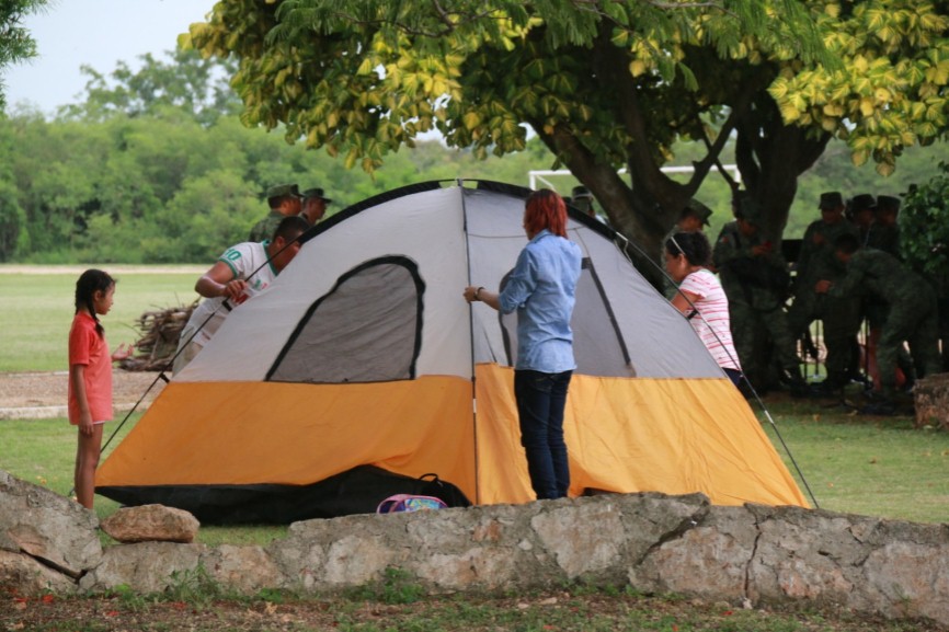 Camping del Ejército  en sus instalaciones de las 42 Sur, en Mérida