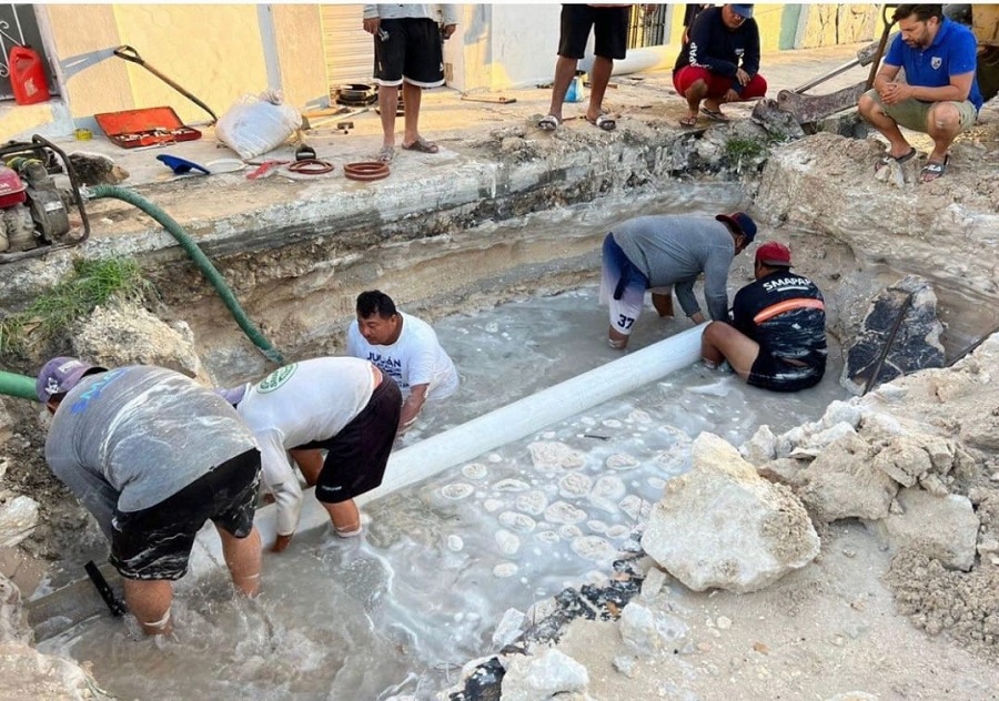 En plenas vacaciones, Progreso está sin agua potable desde hace dos días