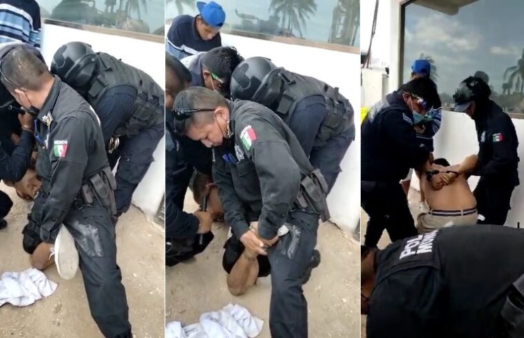 Policía de Progreso detienen a par de trabajadores por  «mal vestidos» en el malecón