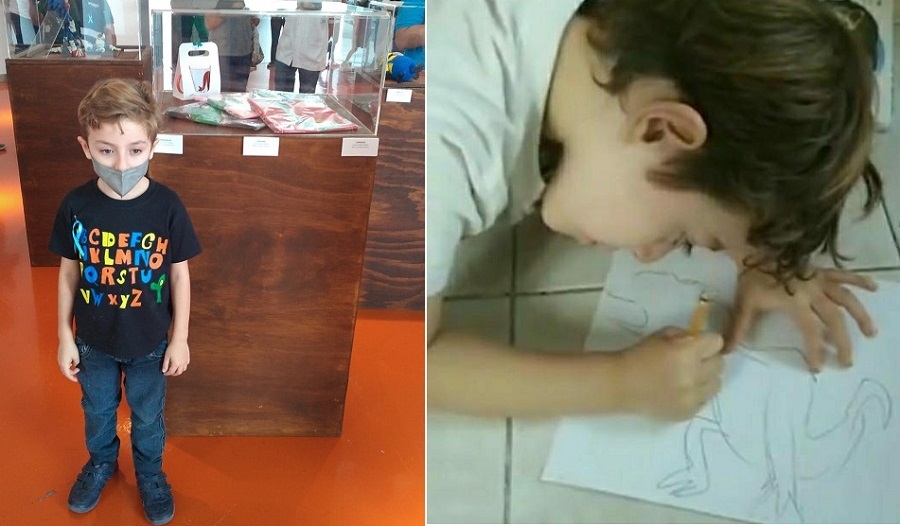 Paco, el niño con autismo que se comunica con el mundo mediante sus dibujos