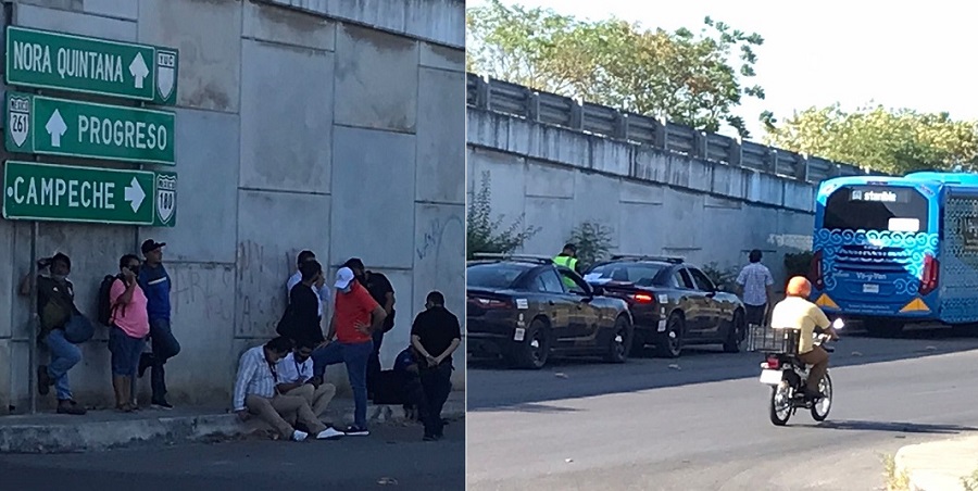 Choque de autobús Va y Ven deja cuatro lesionados, ninguno de gravedad