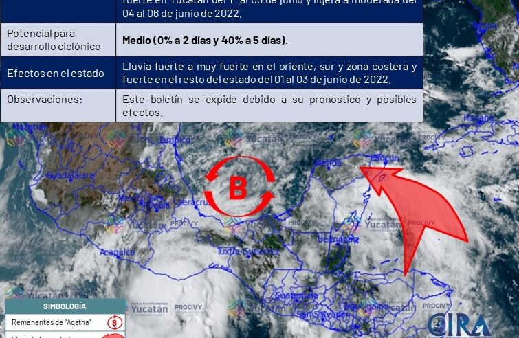 Pronostican una semana de mucha lluvia en la Península de Yucatán