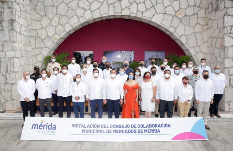 Instalan el Consejo de Colaboración Municipal de Mercados de Mérida