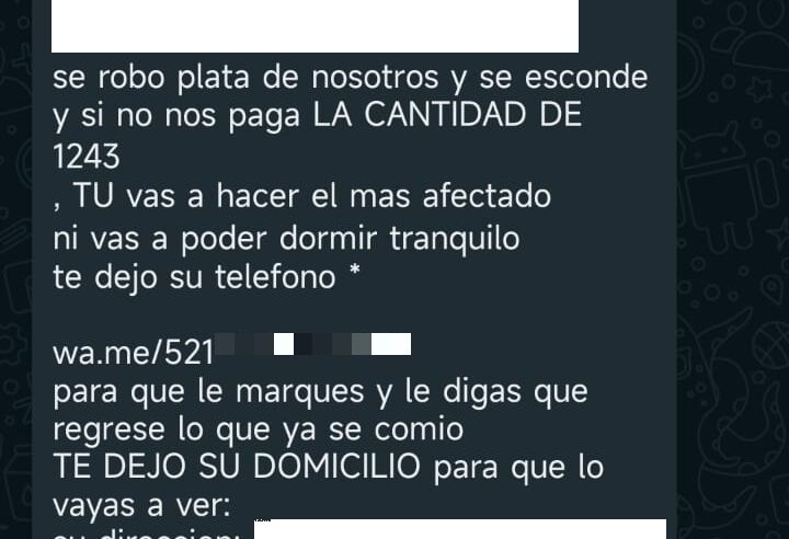La mafia colombiana Gota a Gota amenaza a un joven meridano