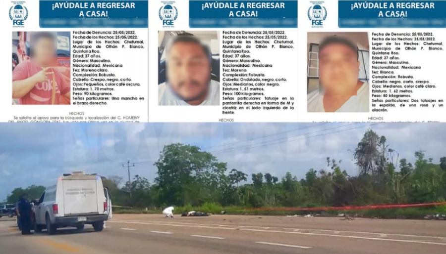 Hallan cadáveres embolsados en la vía corta de Chetumal a Mérida