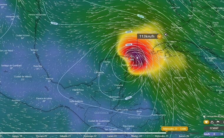 Llega el fin de semana, el primer ciclón tropical del Caribe de 2022