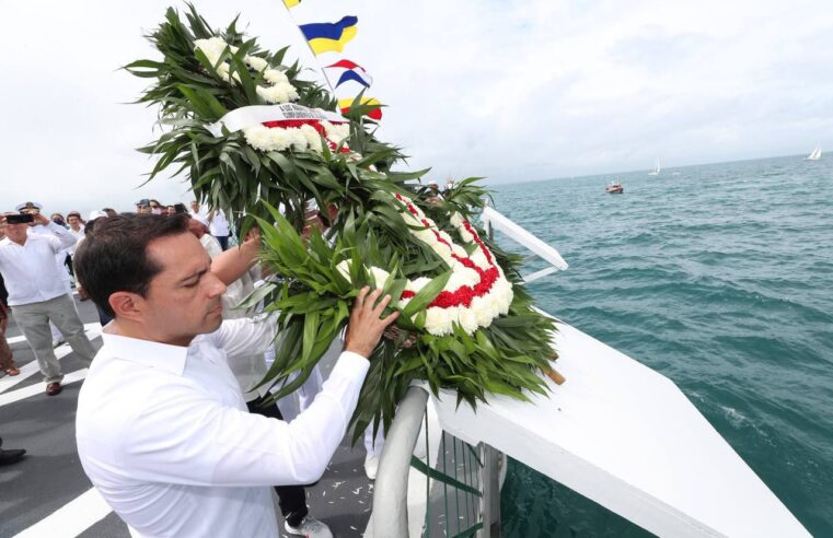 Mauricio Vila reconoce la marinos que salvaguardan los mares y costas