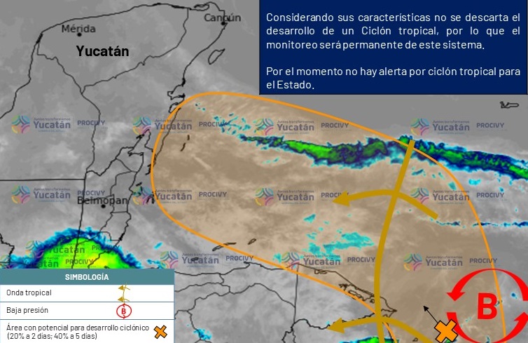 Pronostican lluvias fuerte el fin de semana, por posible ciclón tropical en el Caribe