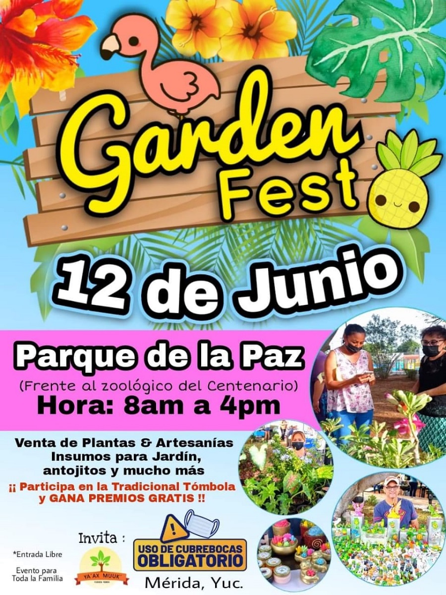 Vuelve el Garden Fest al Parque de la Paz, este domingo 12 de junio