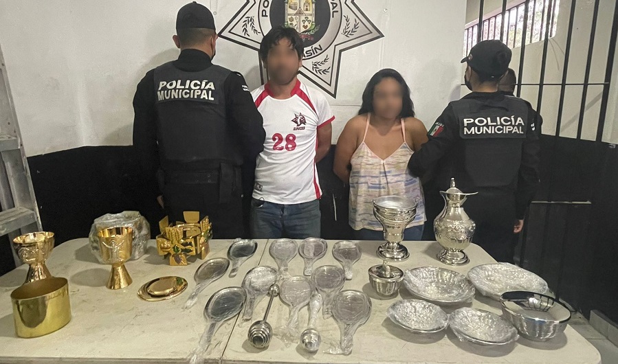 Detienen a ladrones de arte sacro en Kanasín