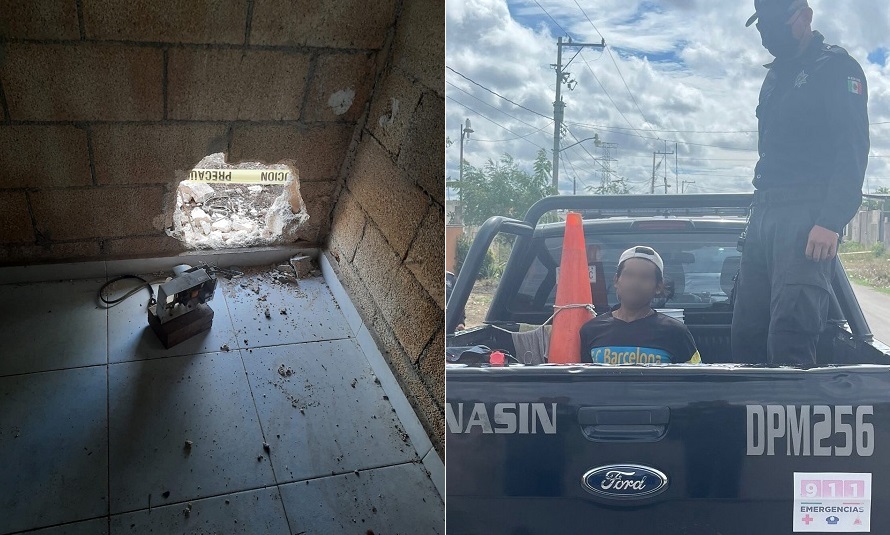 Tabasqueño le da boquetazo a su vecino y le roba herramientas en Kanasín