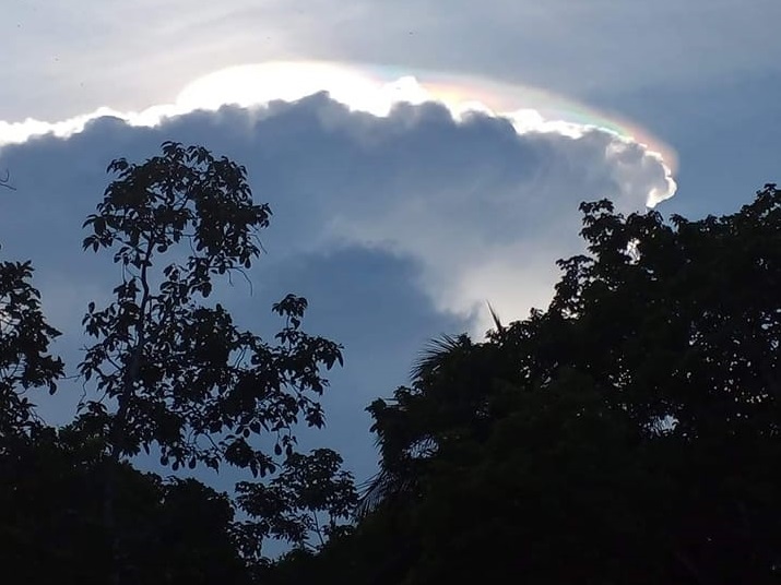 Belice: las nubes forman un helón, fenómeno meteorológico poco frecuente