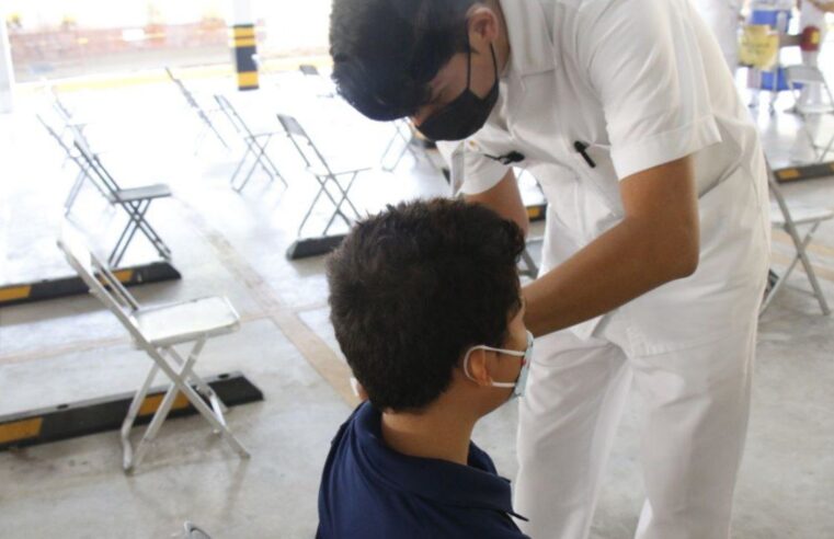 Aplicarán primera dosis anticovid  a menores de 5 a 14 años de 10 municipios