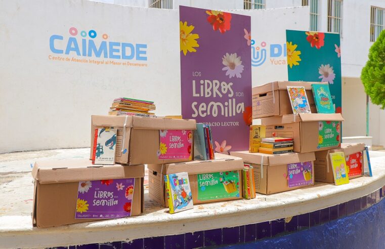 La asociación civil Talasa Futuros Culturales dona libros infantiles al Caimede