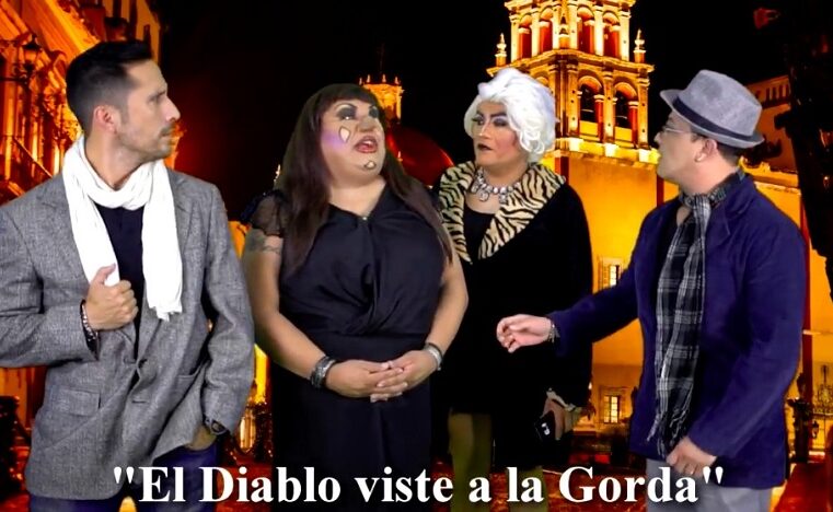 La Bruja Cuchi Cuchi y su elenco presentan «El diablo viste a la gorda», en Eladios Bar