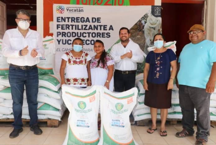 Apoyo de fertilizantes sigue llegando a productores del interior del estado