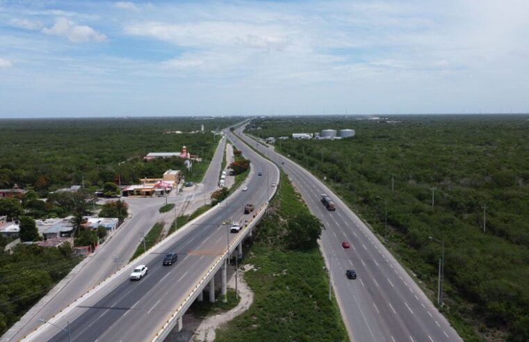 Concluyen antes obras en tres puentes de la carretera Mérida-Progreso