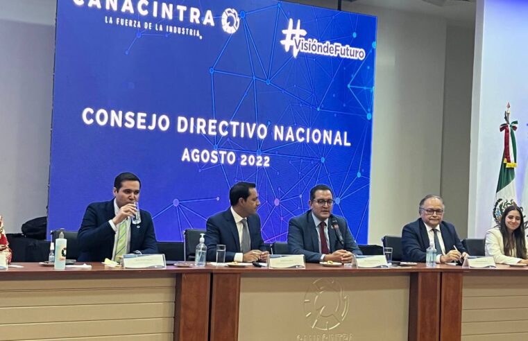 Confirman convención nacional de la Canacintra en octubre en Mérida