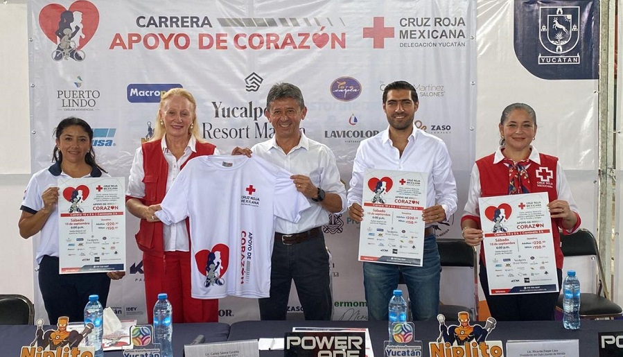 Invitan a la carrera Apoyo de Corazón de la Cruz Roja en Yucatán