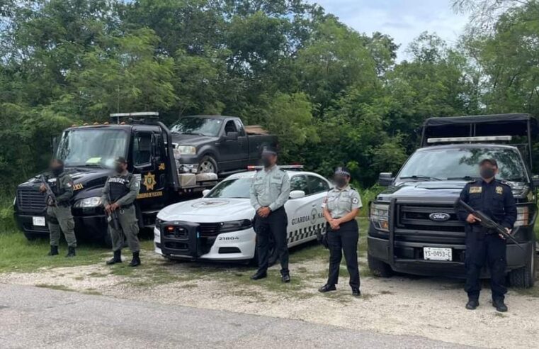 Guardia Nacional y SSP aseguran vehículo con droga