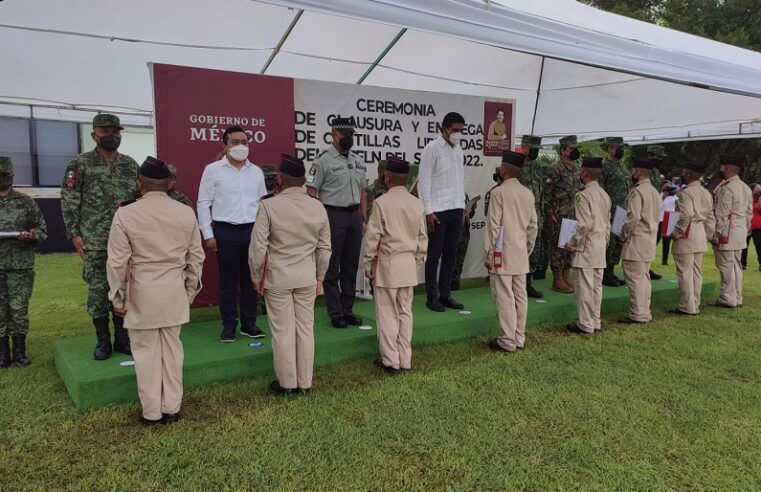 Concluyen el servicio militar 103 conscriptos encuadrados en Mérida