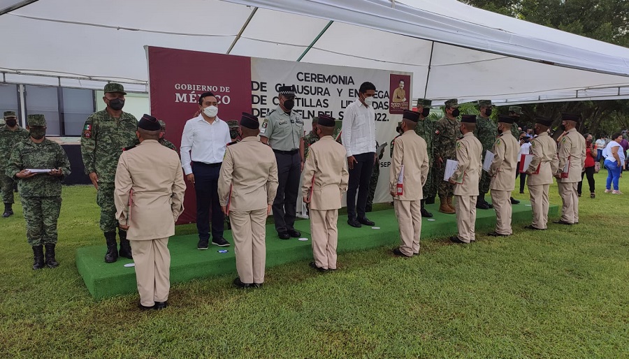 Concluyen el servicio militar 103 conscriptos encuadrados en Mérida