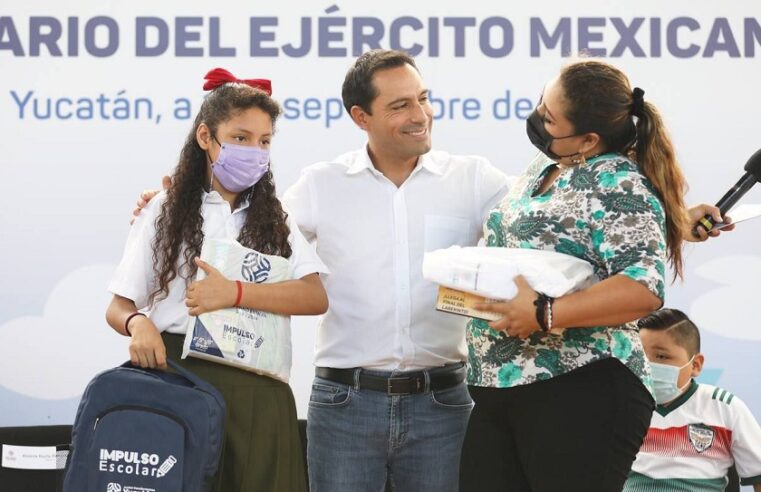 Mauricio Vila comienza a entregar uniformes y útiles de Impulso Escolar