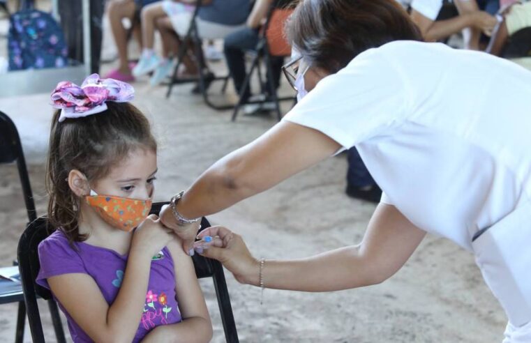 Inicia en Mérida aplicación de segundas dosis anticovid a menores de 5 a 11 años