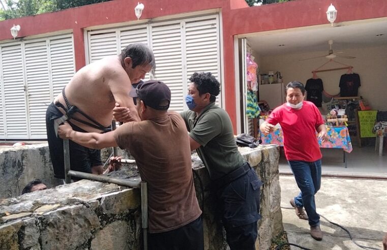 A sus 75 años, turista sonorense desafía a un cenote en Yucatán… y sale perdiendo