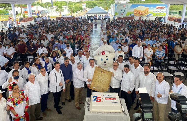 Yucatán: Cumple 25 años la planta de Grupo Bimbo en Mérida