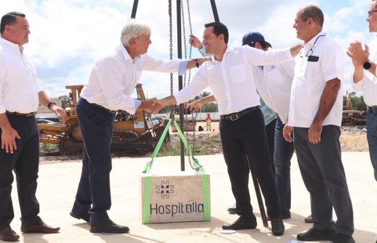 Mauricio Vila coloca la primera piedra de Zona Médica Hospitalia, en Los Héroes