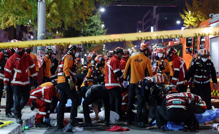 Mueren 120 personas durante una estampida de Halloween en Corea del Sur