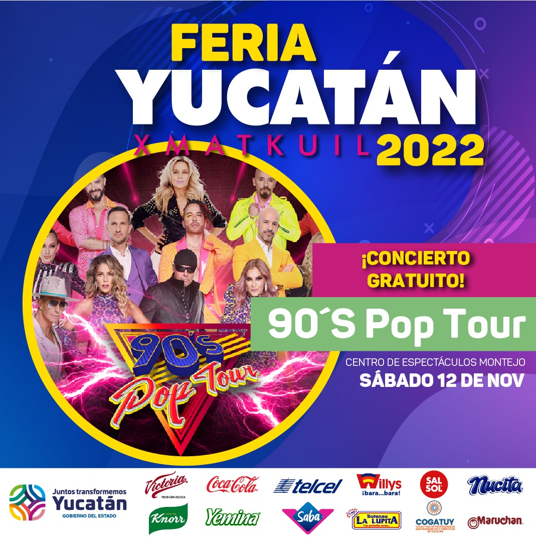 Recuerda, sábado y domingo  se entregan los boletos para el 90’s Pop Tour