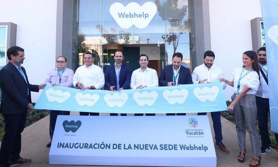 Mauricio Vila inaugura en Yucatán la Torre Indico de la empresa mundial Webhelp
