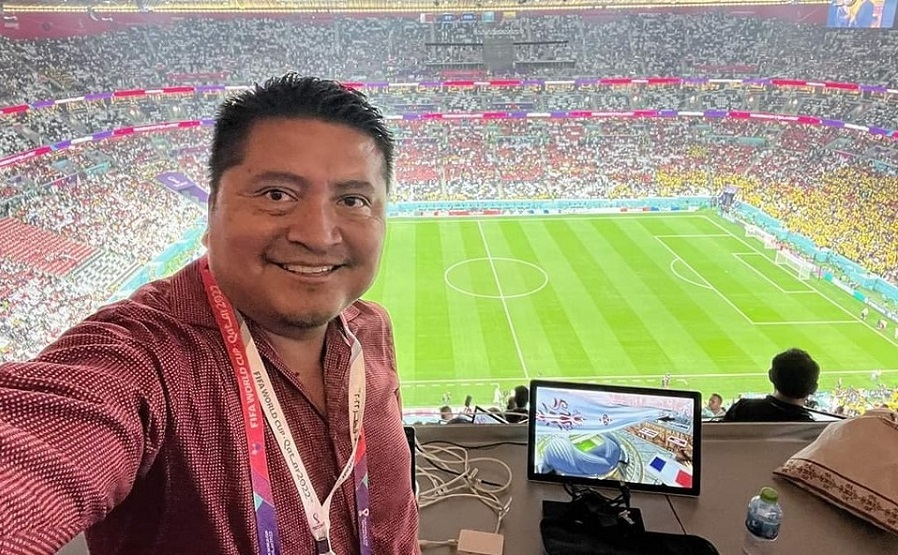 Eduard Cauich, el periodista maya que triunfa en Qatar 2022