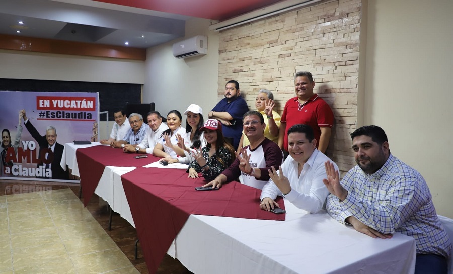 Liderazgos de izquierda en Yucatán se comprometen con Claudia Sheinbaum