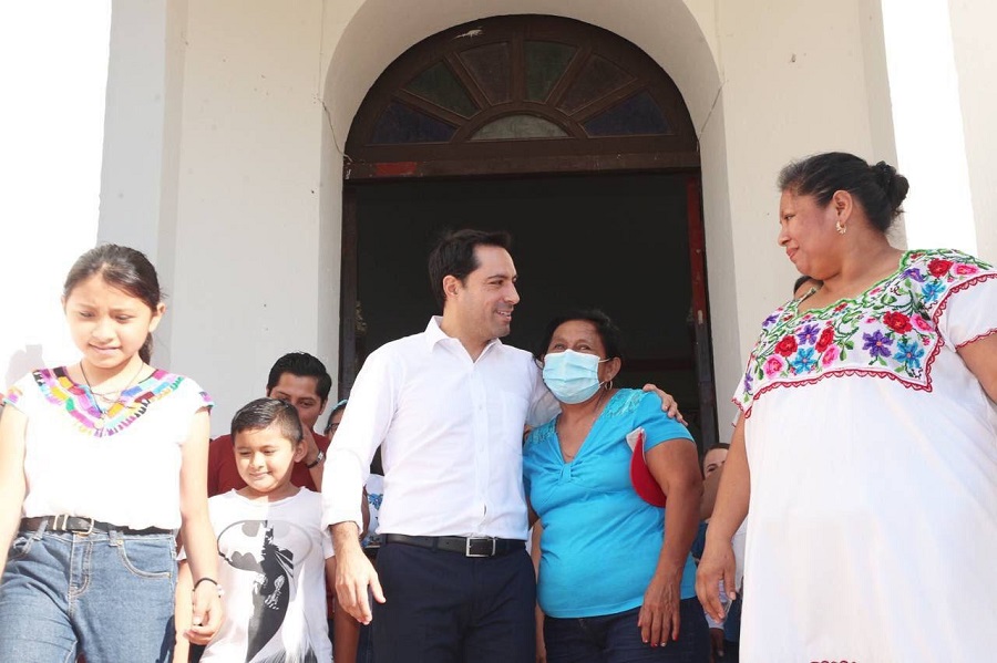 Mauricio Vila rehabilita la iglesia San Juan Bautista de Xcunyá, comisaría de Mérida