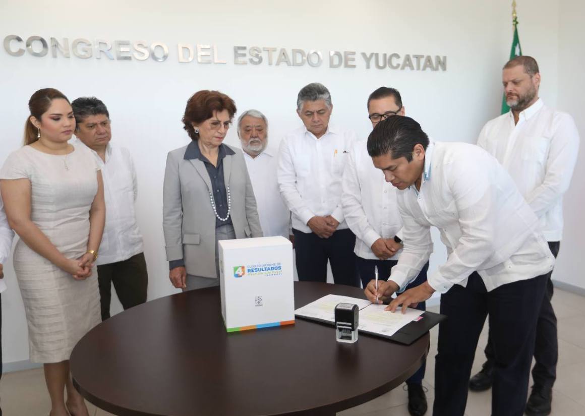 Mauricio Vila envía al Congreso del Estado su cuarto informe de gobierno