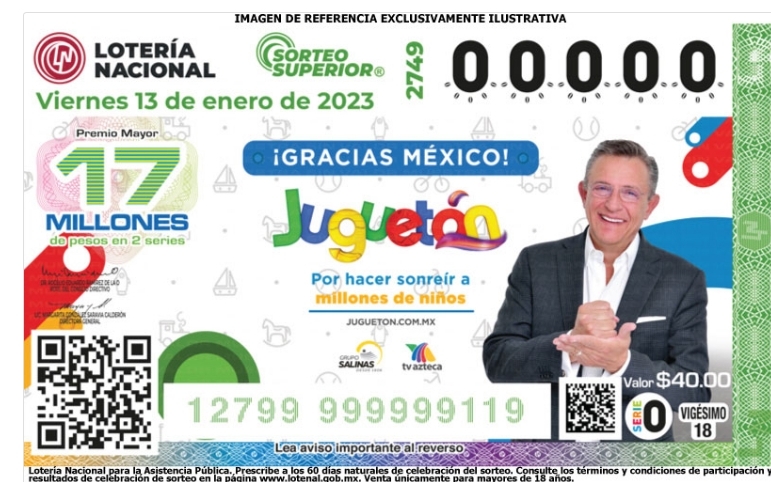 Primer premio «gordo» de la Lotería Nacional para Mérida del 2023