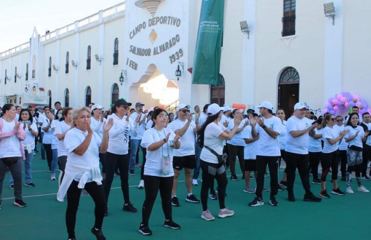 Con macro activación física, celebran en el Salvador Alvarado los 80 años del IMSS