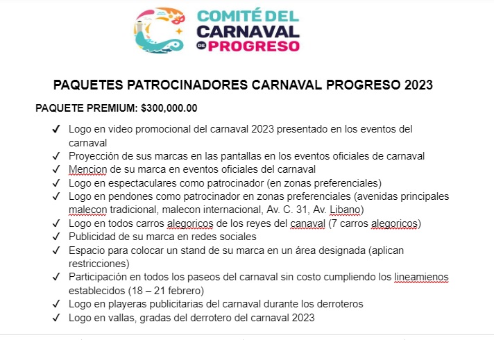El carnaval de Progreso, un negociazo más de Julián Zacarías