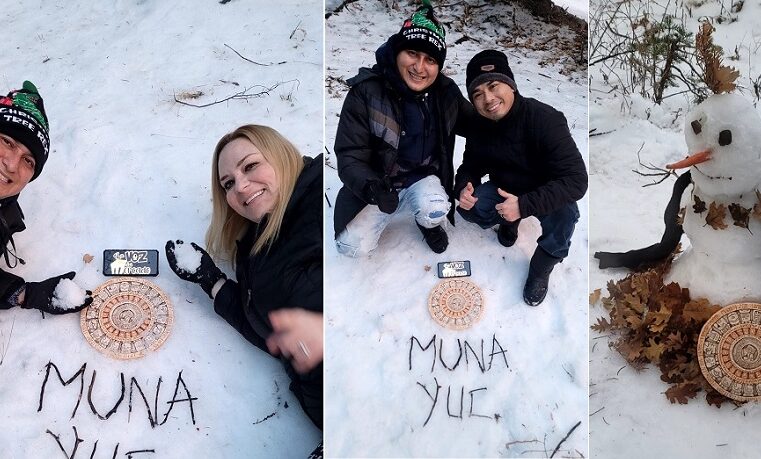 Dejan huellas de Yucatán en la nieve de California
