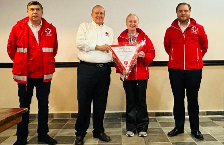 Certifican las capacidades de organización de la Cruz Roja Yucatán