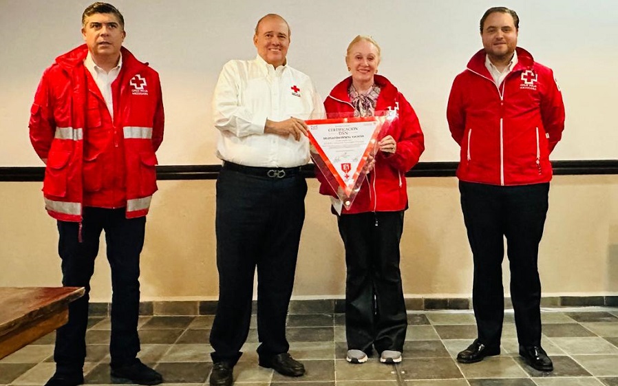 Certifican las capacidades de organización de la Cruz Roja Yucatán