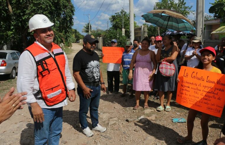 Catem Yucatán construye calles blancas en la colonia Leona Vicario de Kanasín