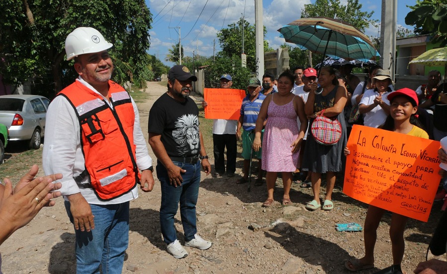 Catem Yucatán construye calles blancas en la colonia Leona Vicario de Kanasín