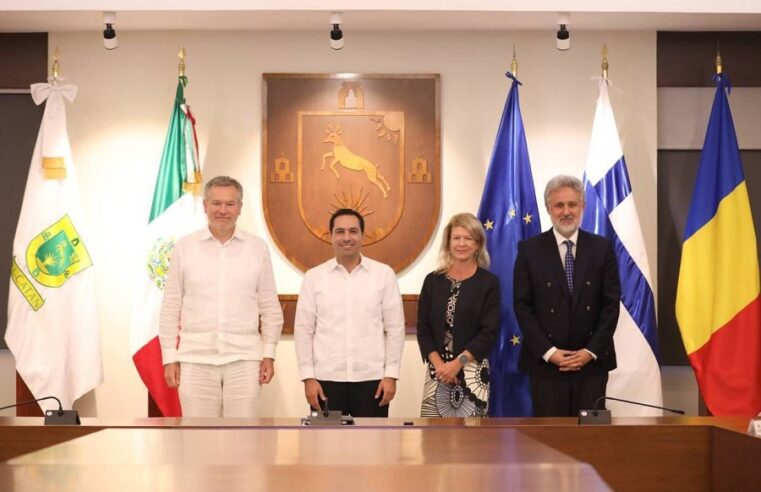Yucatán establece lazos de cooperación con la Unión Europea, Finlandia y Rumania