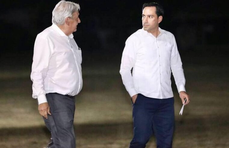 Mauricio Vila y AMLO dan seguimiento al Tren Maya en Yucatán